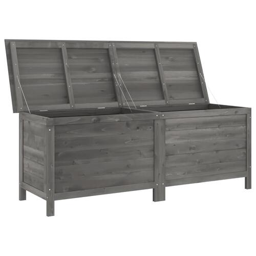 Udendørs opbevaringsboks 150x50x56,5 cm massivt gran antracit