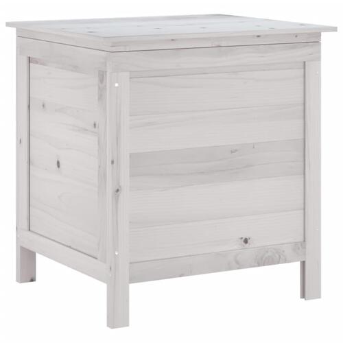 Opbevaringsboks til haven 50x49x56,5 cm massivt grantræ hvid