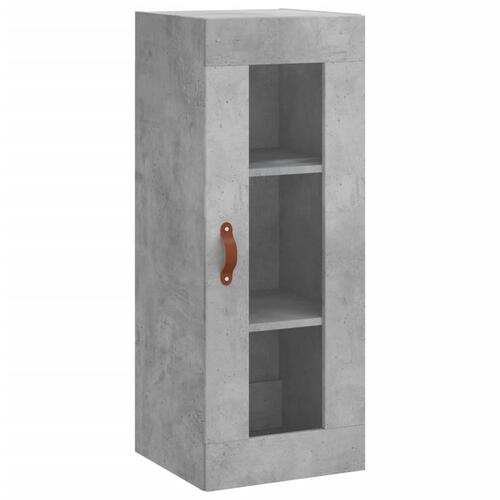 Skab 34,5x34x180 cm konstrueret træ betongrå