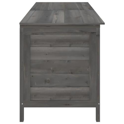 Udendørs opbevaringsboks 198,5x50x56,5 cm massivt fyr antracit