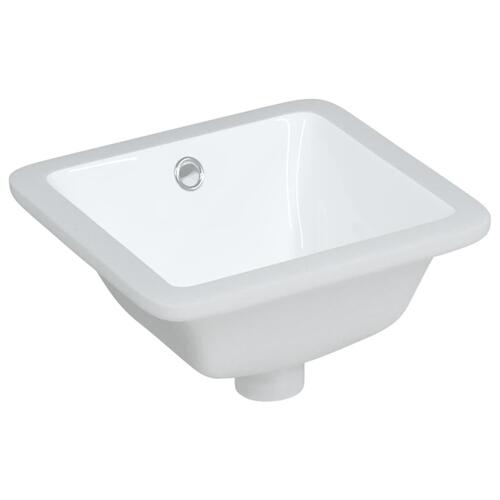 Badeværelsesvask 30,5x27x14 cm rektangulær keramisk hvid