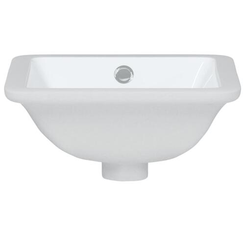 Badeværelsesvask 30,5x27x14 cm rektangulær keramisk hvid