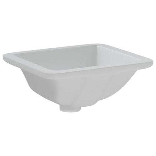 Badeværelsesvask 30,5x27x14 cm rektangulær keramisk hvid