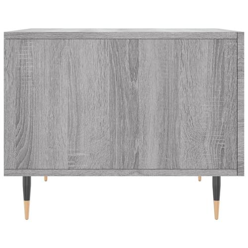 Sofaborde 2 stk. 50x50x40 cm konstrueret træ grå sonoma-eg