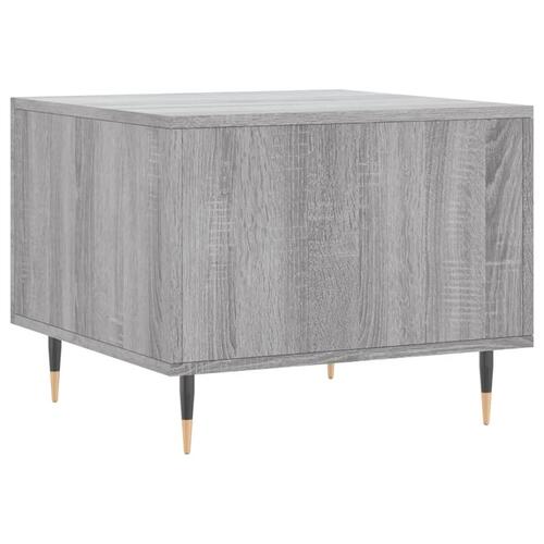 Sofaborde 2 stk. 50x50x40 cm konstrueret træ grå sonoma-eg