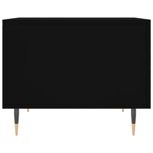 Sofaborde 2 stk. 50x50x40 cm konstrueret træ sort
