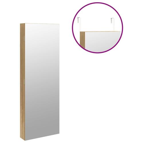 Væghængt spejlskab med LED-lys