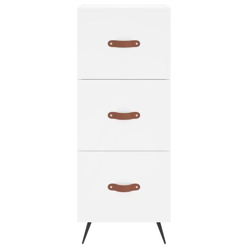 Skab 34,5x34x180 cm konstrueret træ hvid