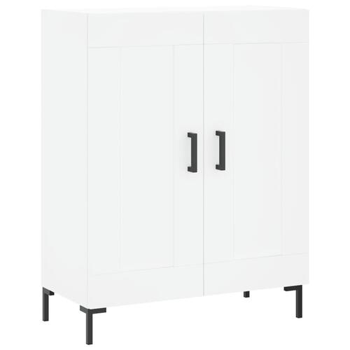 Højskab 69,5x34x180 cm konstrueret træ hvid