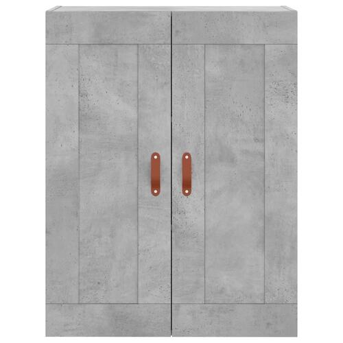 Højskab 69,5x34x180 cm konstrueret træ betongrå