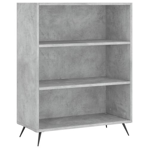 Højskab 69,5x34x180 cm konstrueret træ betongrå