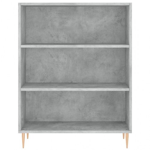 Højskab 69,5x34x180 cm konstrueret træ betongrå
