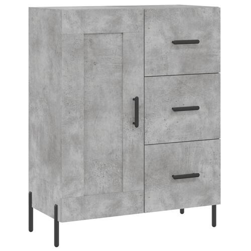 Højskab 69,5x34x180 cm konstrueret træ betongrå