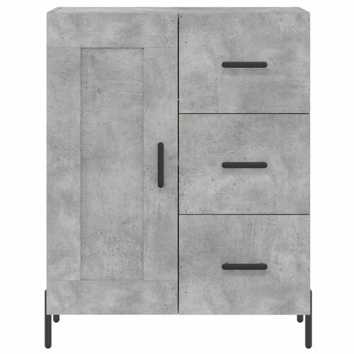 Højskab 69,5x34x180 cm konstrueret træ betongrå