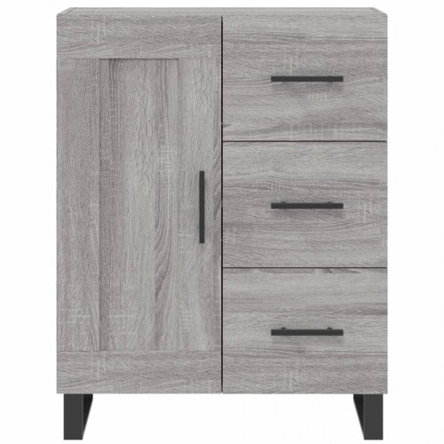 Højskab 69,5x34x180 cm konstrueret træ grå sonoma-eg