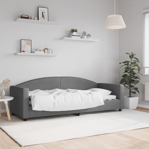 Daybed 80x200 cm stof mørkegrå