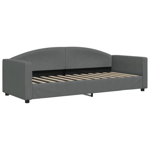 Daybed 80x200 cm stof mørkegrå