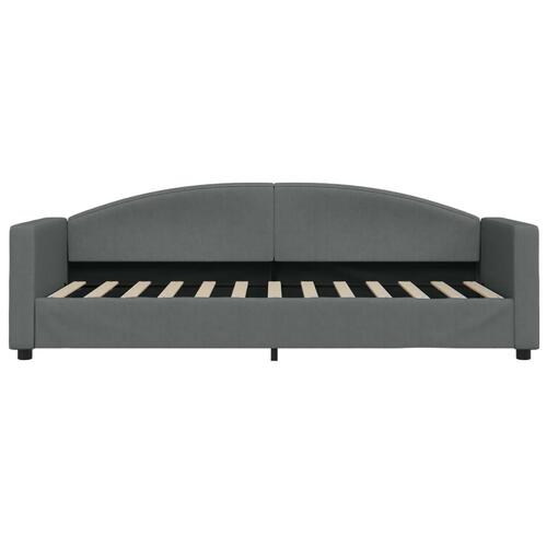 Daybed 80x200 cm stof mørkegrå