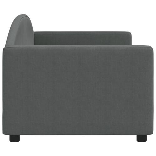 Daybed 80x200 cm stof mørkegrå