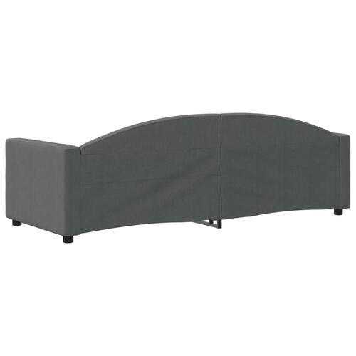 Daybed 80x200 cm stof mørkegrå