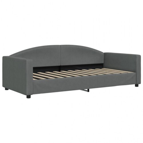 Daybed 90x200 cm i stof - mørkegrå sengeramme