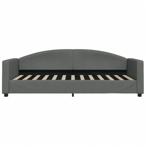 Daybed 90x200 cm i stof - mørkegrå sengeramme