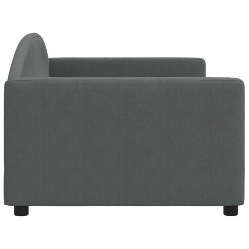 Daybed 90x200 cm i stof - mørkegrå sengeramme