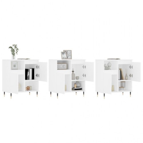 Skænke 3 stk. konstrueret træ hvid