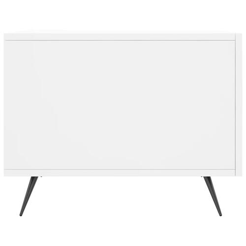 Sofaborde 2 stk. 50x50x40 cm konstrueret træ hvid