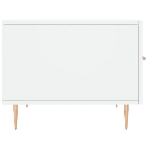 Sofaborde 2 stk. 50x50x40 cm konstrueret træ hvid