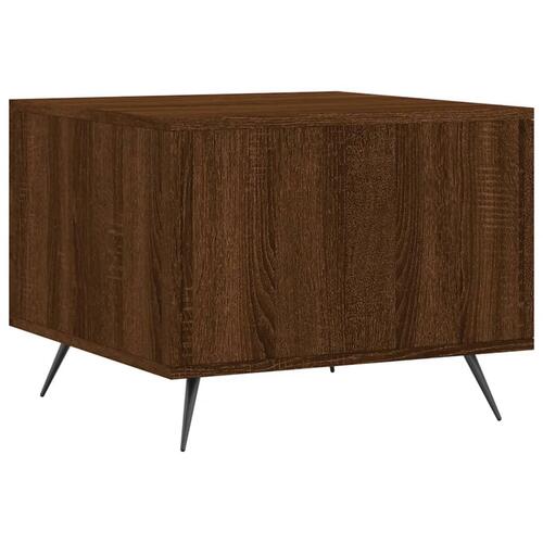 Sofaborde 2 stk. 50x50x40 cm konstrueret træ brun egetræsfarve