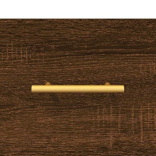 Sofaborde 2 stk. 50x50x40 cm konstrueret træ brun egetræsfarve