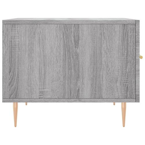 Sofaborde 2 stk. 50x50x40 cm konstrueret træ grå sonoma-eg