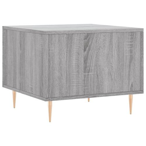 Sofaborde 2 stk. 50x50x40 cm konstrueret træ grå sonoma-eg