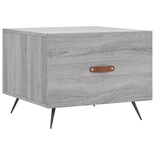 Sofaborde 2 stk. 50x50x40 cm konstrueret træ grå sonoma-eg