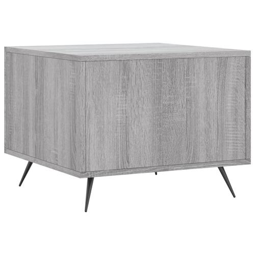 Sofaborde 2 stk. 50x50x40 cm konstrueret træ grå sonoma-eg