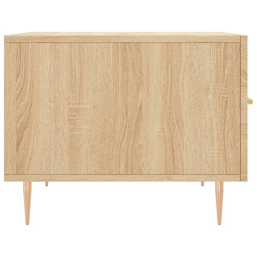 Sofaborde 2 stk. 50x50x40 cm konstrueret træ sonoma-eg
