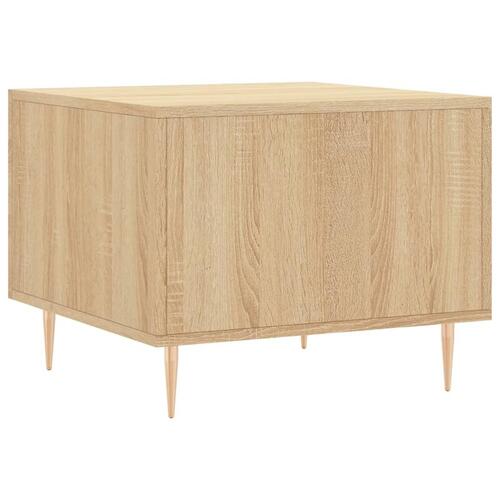 Sofaborde 2 stk. 50x50x40 cm konstrueret træ sonoma-eg