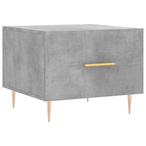 Sofaborde 2 stk. 50x50x40 cm konstrueret træ betongrå