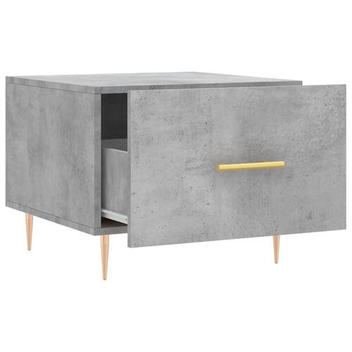 Sofaborde 2 stk. 50x50x40 cm konstrueret træ betongrå