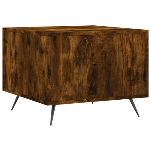 Sofaborde 2 stk. 50x50x40 cm konstrueret træ røget egetræsfarve