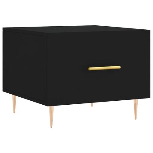 Sofaborde 2 stk. 50x50x40 cm konstrueret træ sort