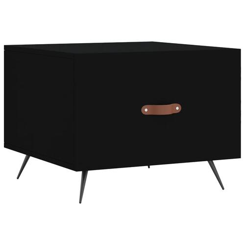 Sofaborde 2 stk. 50x50x40 cm konstrueret træ sort