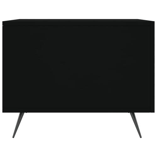 Sofaborde 2 stk. 50x50x40 cm konstrueret træ sort