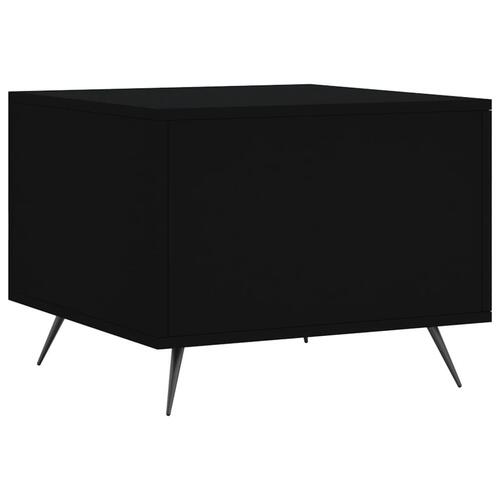 Sofaborde 2 stk. 50x50x40 cm konstrueret træ sort