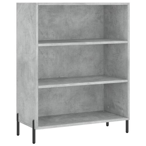 Højskab 69,5x34x180 cm konstrueret træ betongrå