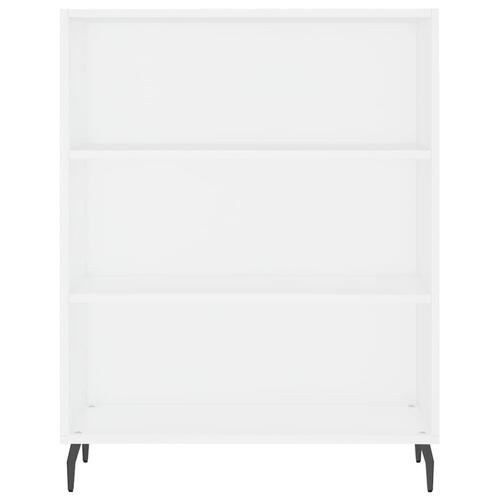 Højskab 69,5x34x180 cm konstrueret træ hvid