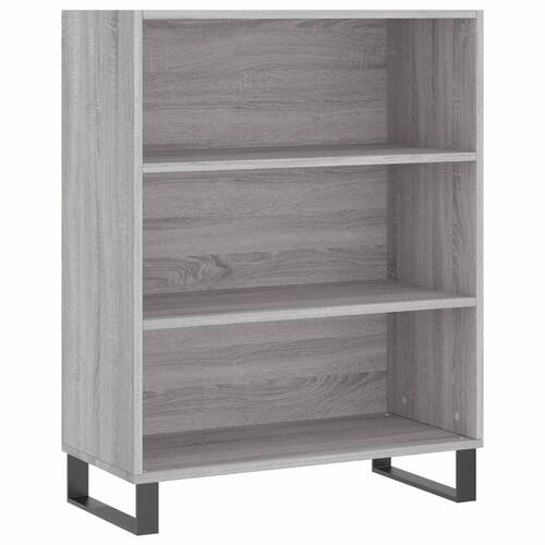Højskab 69,5x34x180 cm konstrueret træ grå sonoma-eg