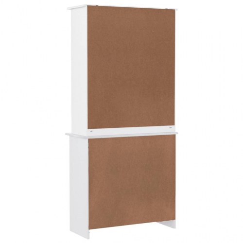 Højskab ALTA 77×35×165 cm i massivt fyrretræ - hvid
