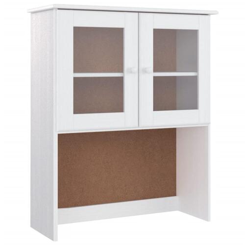 Højskab ALTA 77x35x188 cm massivt fyrretræ hvid